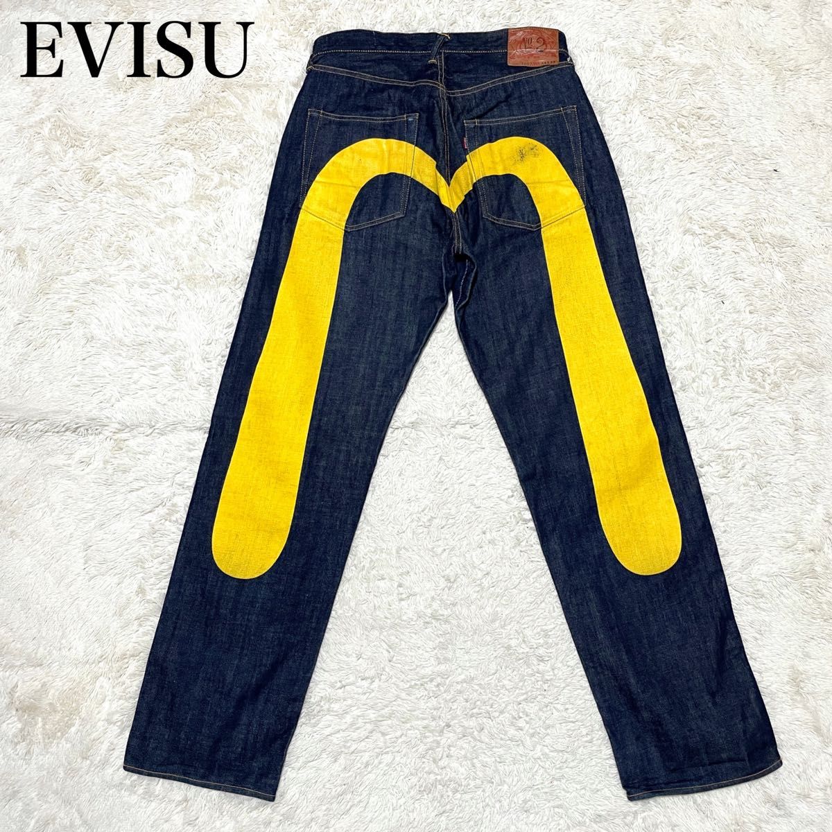 稀少極美品】EVISU エヴィス 大黒ペイント ビッグカモメ 稀少極美品】EVISU エヴィス 大黒ペイント ビッグカモメ