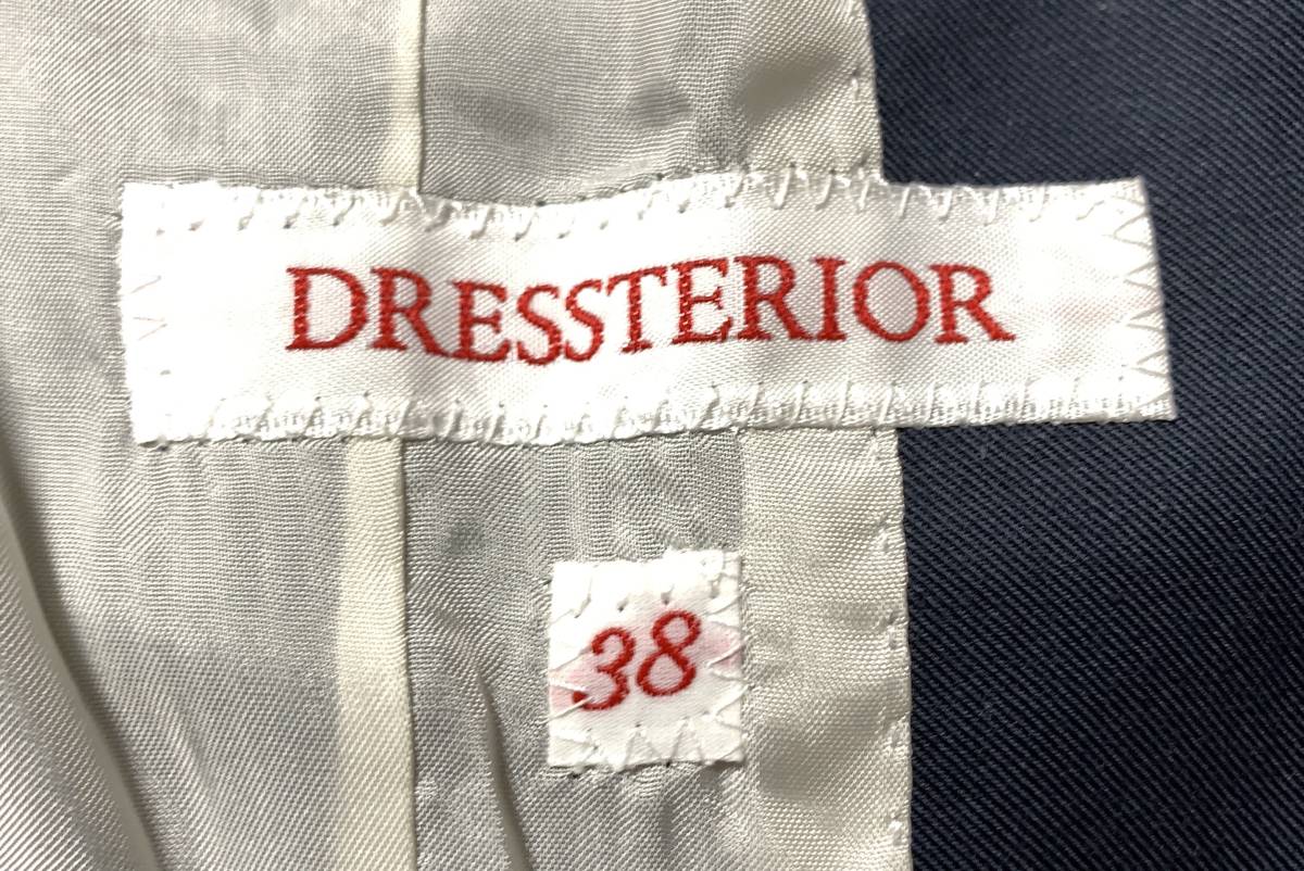ドレステリア DRESSTERIOR ジャケット サイズ38 日本製 ネイビー_画像4