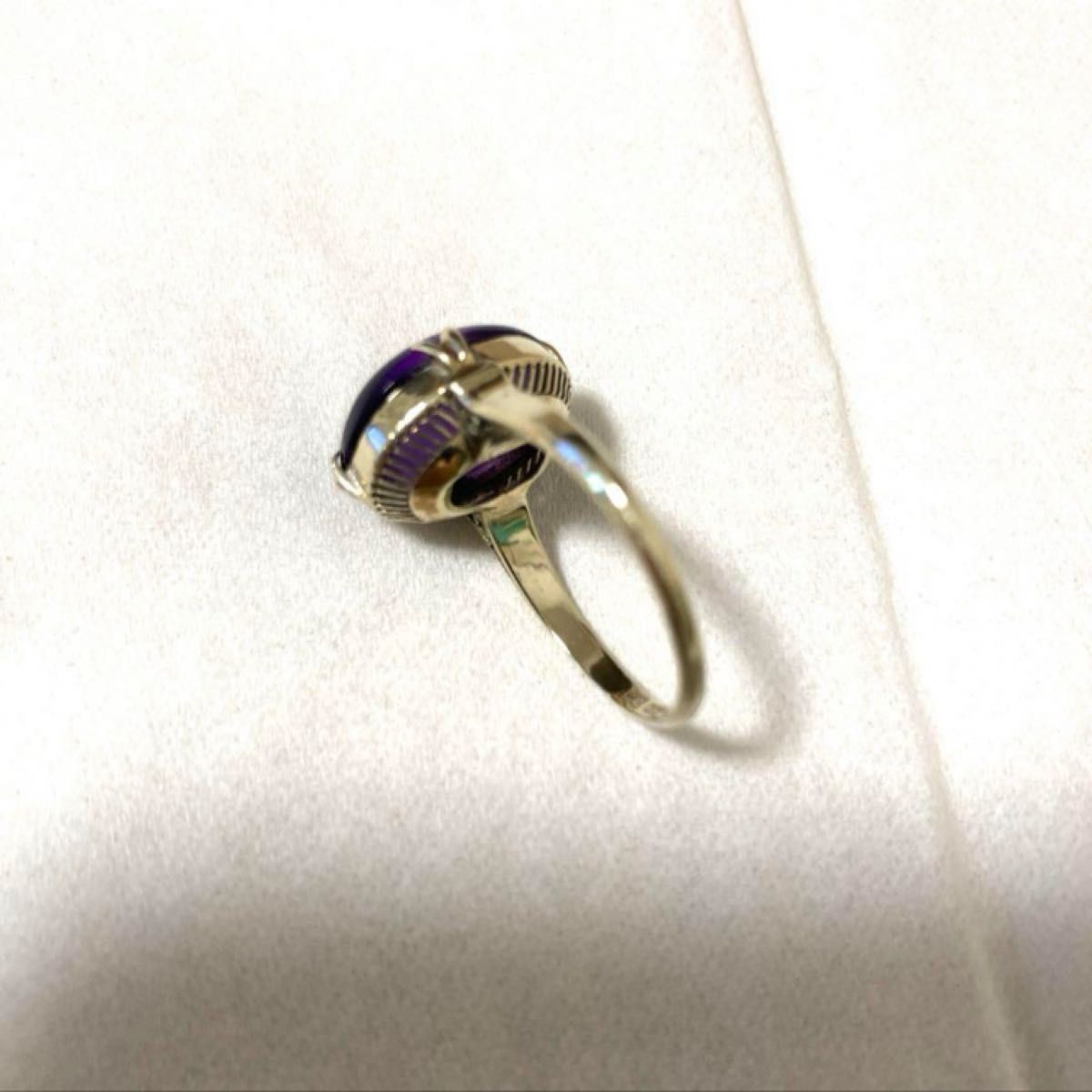 K14 WGアメジストリング 昭和レトロ千本透かしリング|Yahoo K14 WGアメジストリング 昭和レトロ千本透かしリング|Yahoo