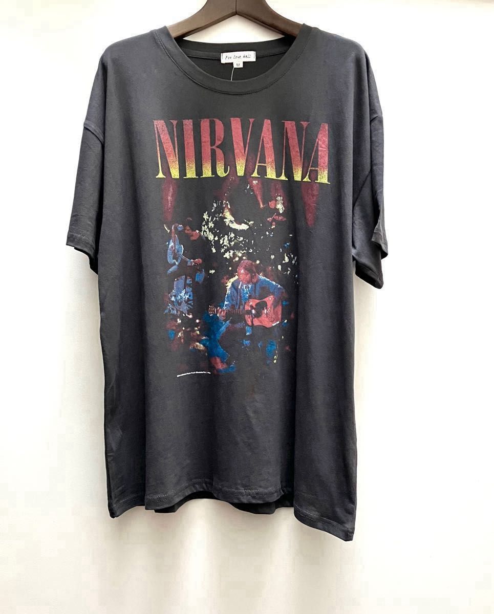 M 'ビッグシルエット バンドTシャツ ロック ニルヴァーナ M 'ビッグシルエット バンドTシャツ ロック ニルヴァーナ