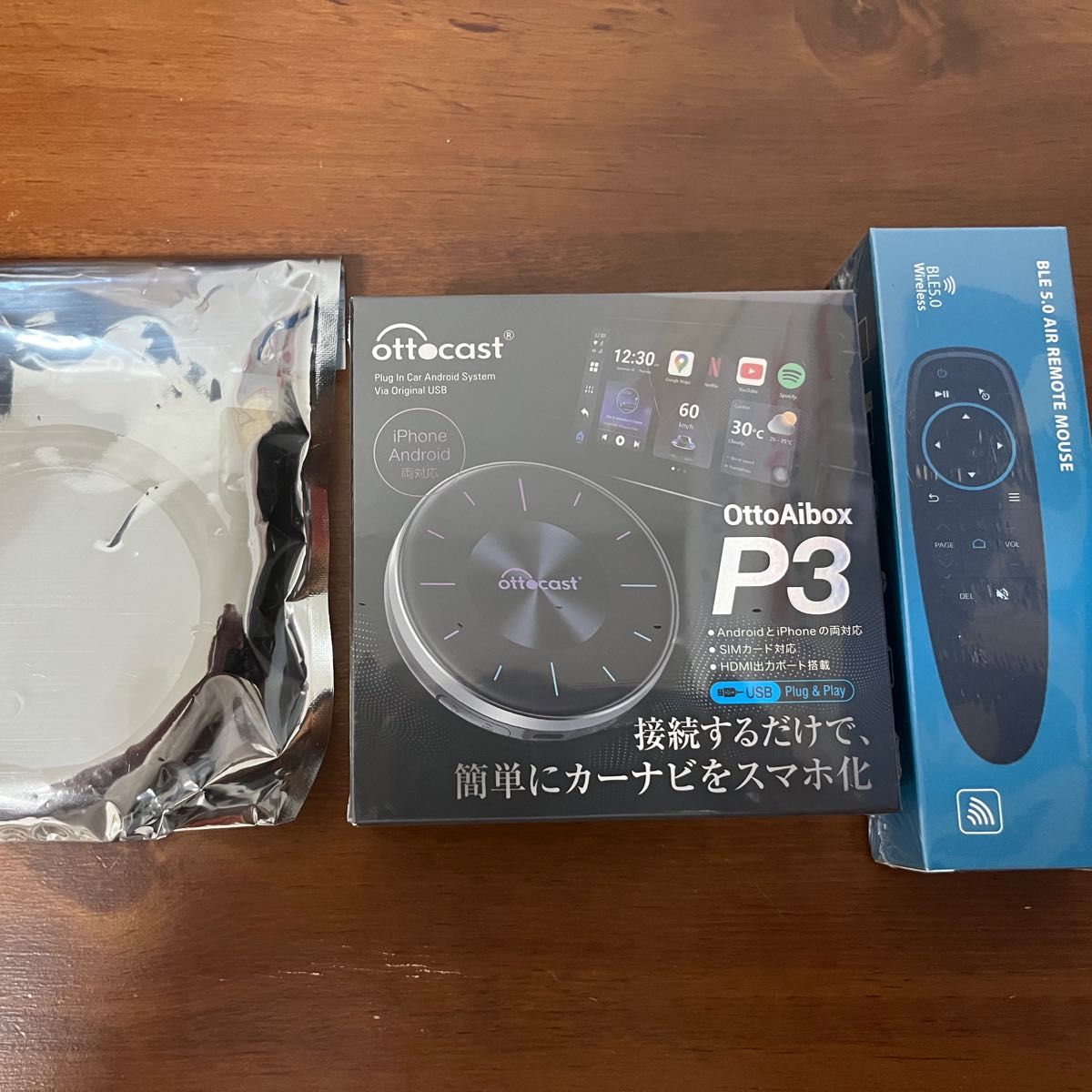 新品未開封】オットキャスト Ottocast P3 リモコン HDMIケーブル 新品未開封】オットキャスト Ottocast P3 リモコン HDMIケーブル