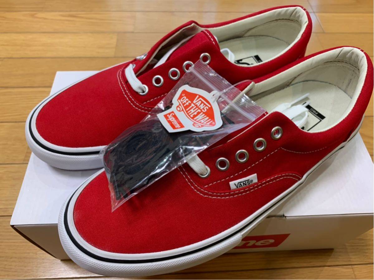 Supreme×VANS MOTION LOGO 赤 28cm US10 モーション ロゴ RED 限定 コラボ 完売 登坂着_画像2