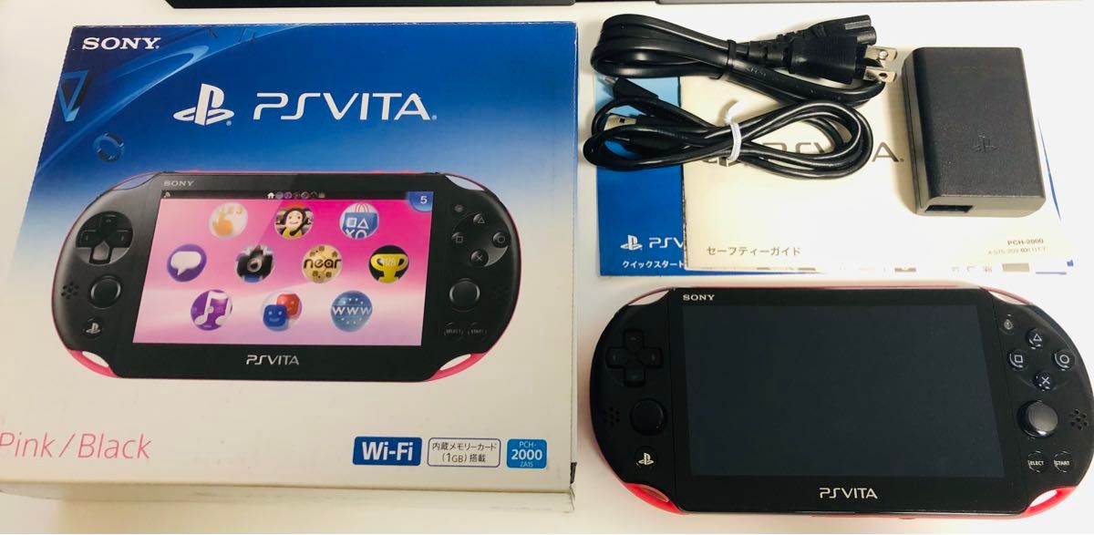 PS VITA 2000 美品 ピンクブラック すぐに遊べる 箱説付 1式 PS VITA 2000 美品 ピンクブラック すぐに遊べる 箱説付 1式