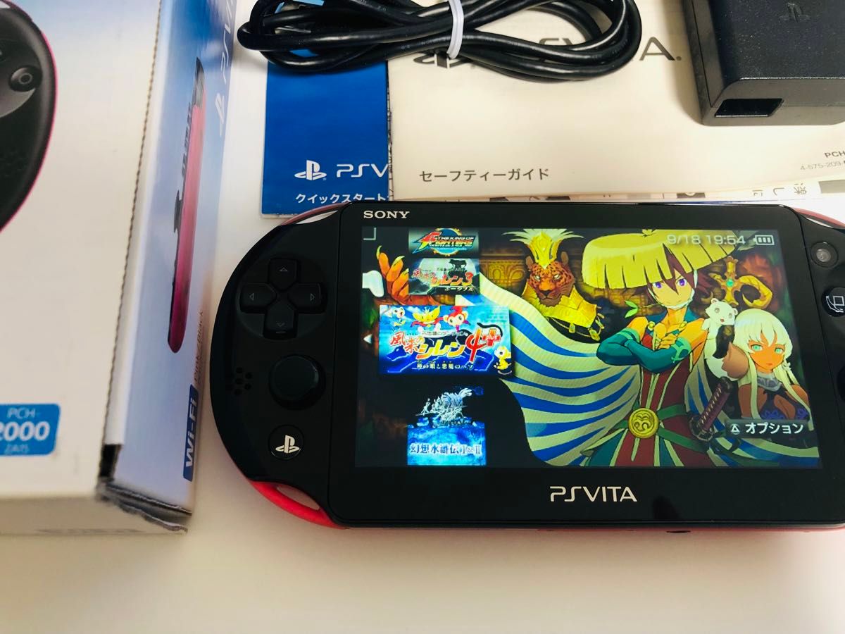 PS VITA 2000 美品 ピンクブラック すぐに遊べる 箱説付 1式 PS VITA 2000 美品 ピンクブラック すぐに遊べる 箱説付 1式