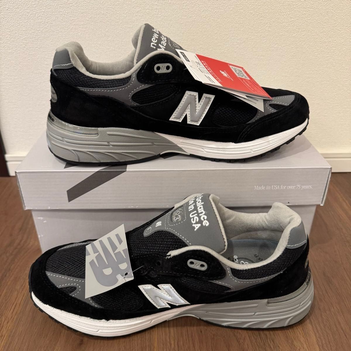 New Balance 993 【MR993BK】26 5cm 2024年製造 ワイズD|Yahoo New Balance 993 【MR993BK】26 5cm 2024年製造 ワイズD|Yahoo