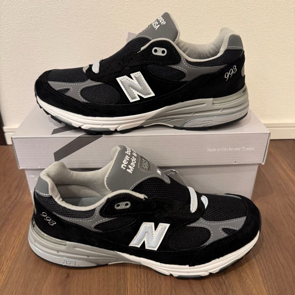 New Balance 993 【MR993BK】26 5cm 2024年製造 ワイズD|Yahoo New Balance 993 【MR993BK】26 5cm 2024年製造 ワイズD|Yahoo