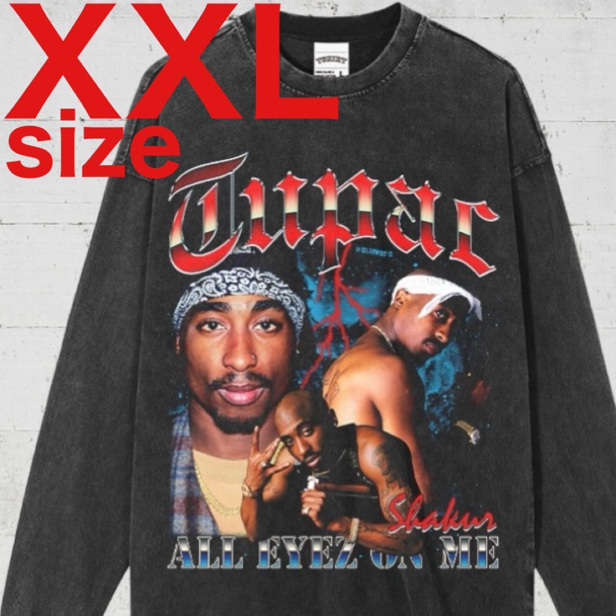 2PAC TUPAC All Eyez On Me 長袖Tシャツ ブラック XL|Yahoo 2PAC TUPAC All Eyez On Me 長袖Tシャツ ブラック XL|Yahoo
