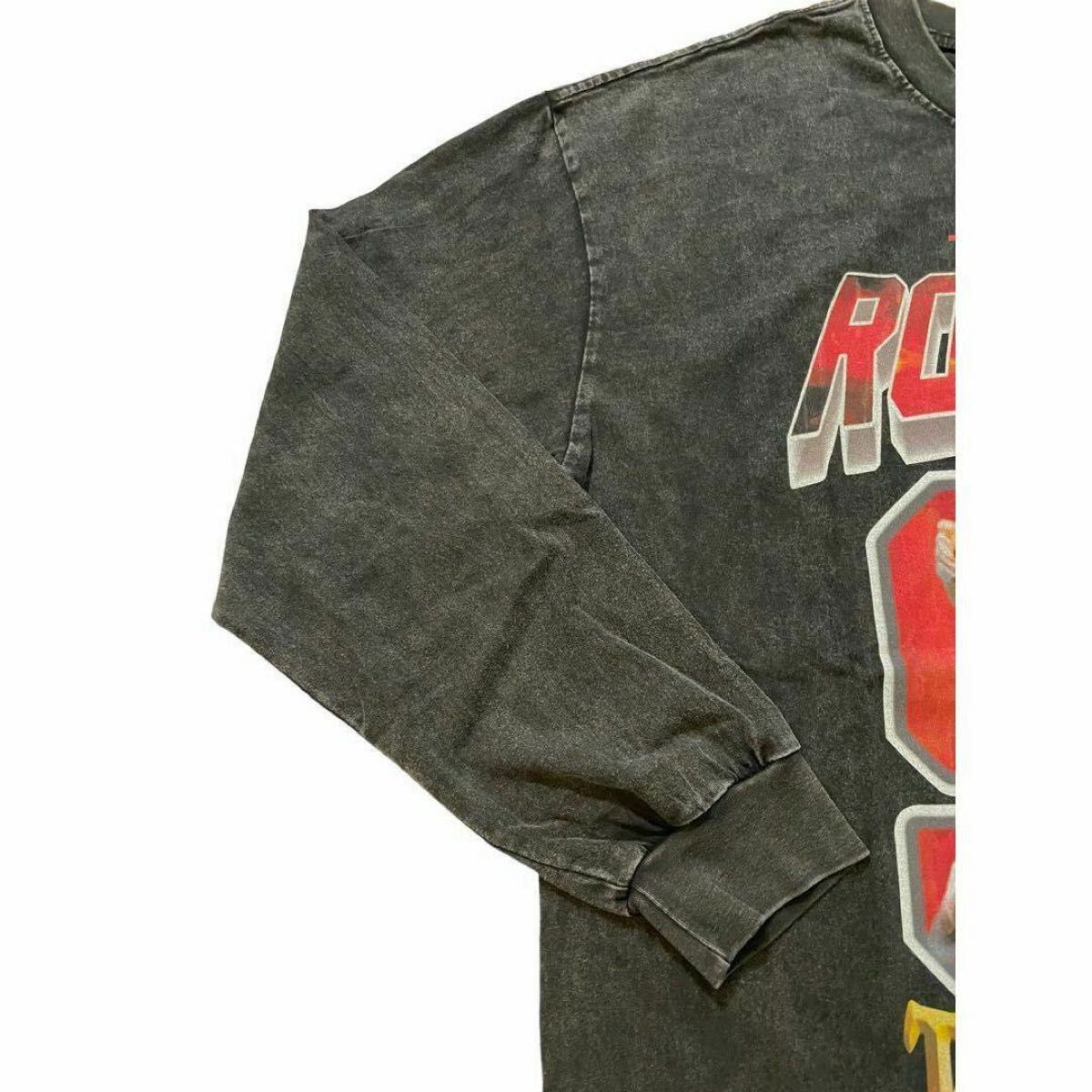 デニス・ロッドマン 91 BIGロゴ ヴィンテージ加工 Tシャツ ロンT デニス・ロッドマン 91 BIGロゴ ヴィンテージ加工 Tシャツ ロンT