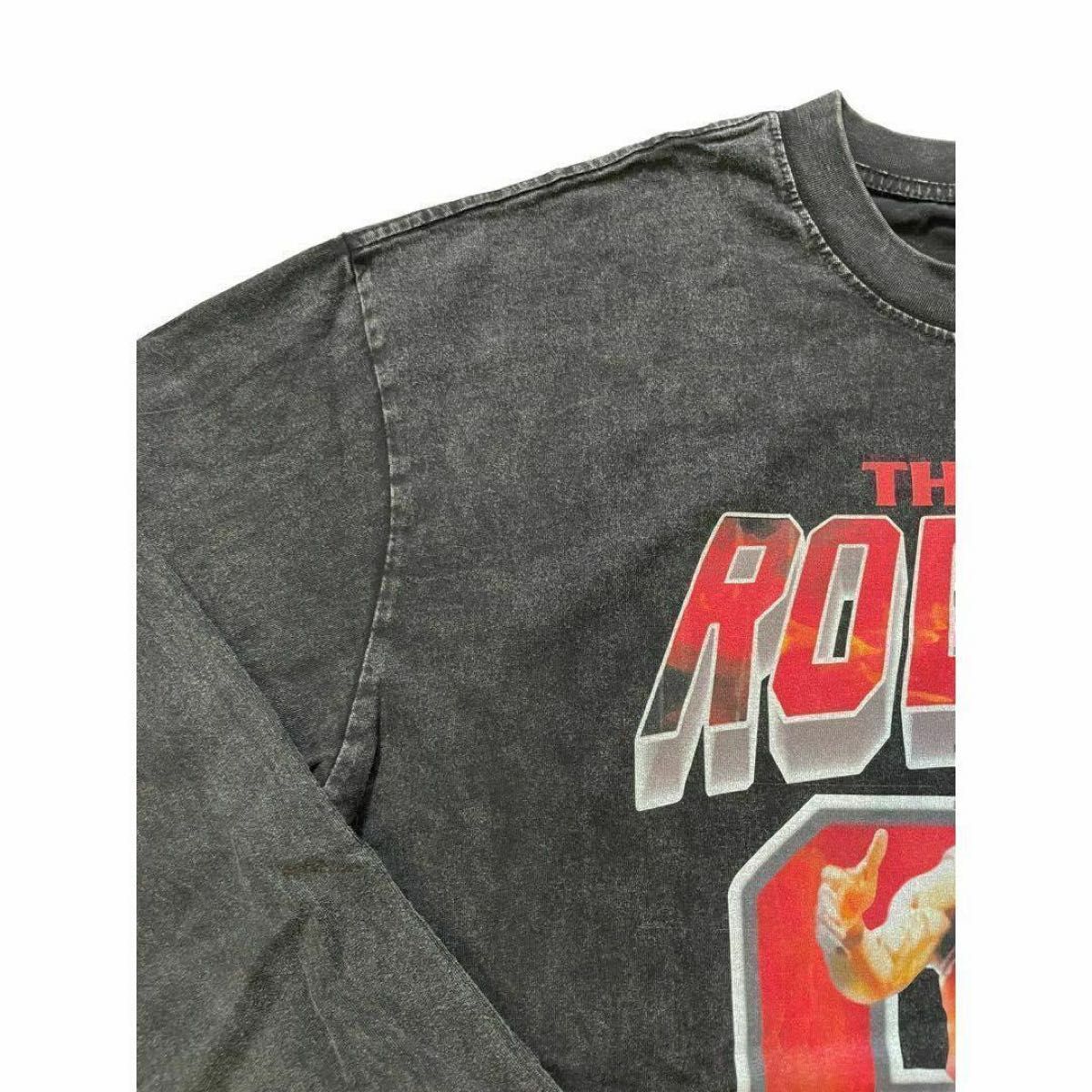 デニス・ロッドマン 91 BIGロゴ ヴィンテージ加工 Tシャツ ロンT デニス・ロッドマン 91 BIGロゴ ヴィンテージ加工 Tシャツ ロンT