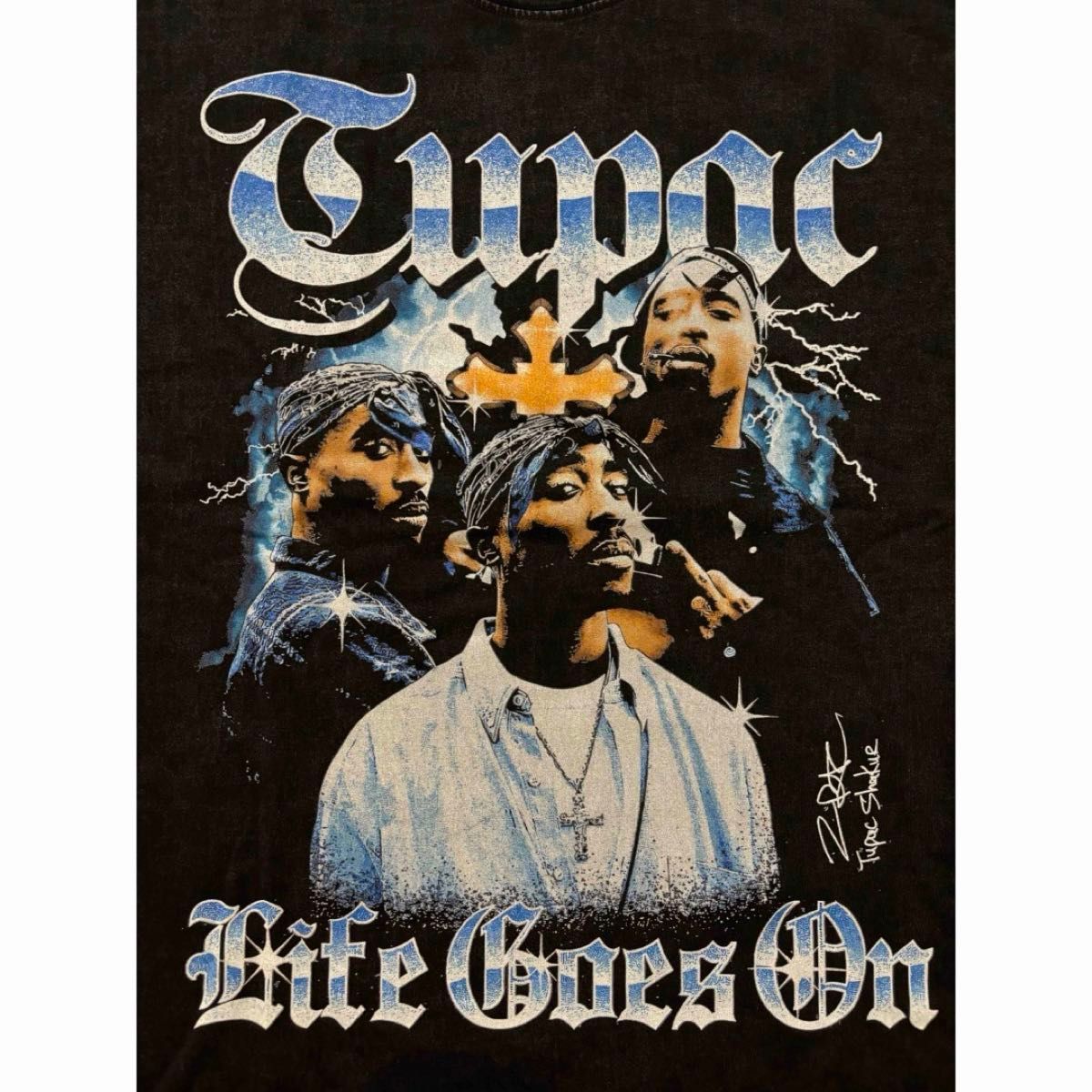 TUPAC 2PAC ヴィンテージ加工 ラップ RAPTEE 長袖Tシャツ XL TUPAC 2PAC ヴィンテージ加工 ラップ RAPTEE 長袖Tシャツ XL