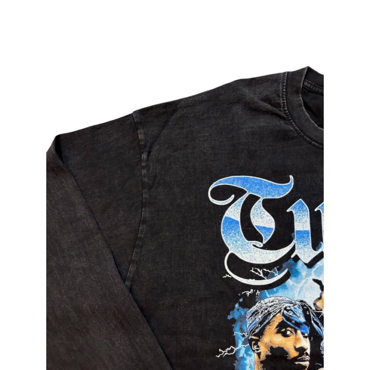 TUPAC 2PAC ヴィンテージ加工 ラップ RAPTEE 長袖Tシャツ XL TUPAC 2PAC ヴィンテージ加工 ラップ RAPTEE 長袖Tシャツ XL
