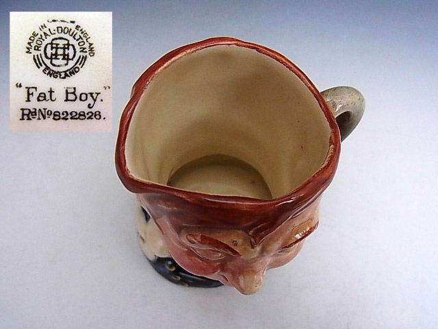 o...... лицо Fat Boy миниатюра to Be Jug * Royal Doulton 