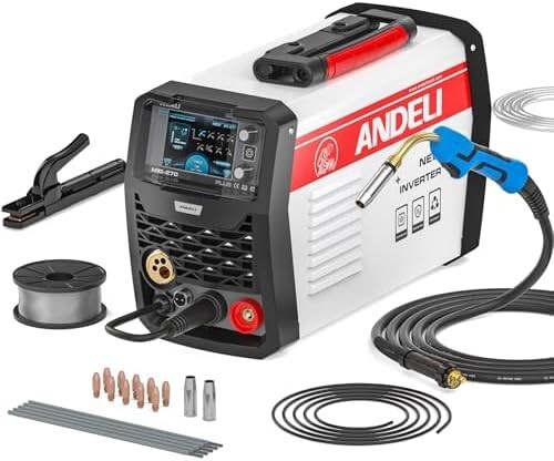 【新品送料無料】ANDELI 半自動溶接機 アルミ溶接可能 100V/200V 200AMP MIG Lift TIG ＆アーク溶