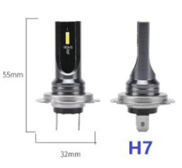 KAWASAKI カワサキ Ninja250 EX250L H7 LED ヘッドライト 2個(gè)セット CSPチップ ファンレス仕様 バイク ホワイト