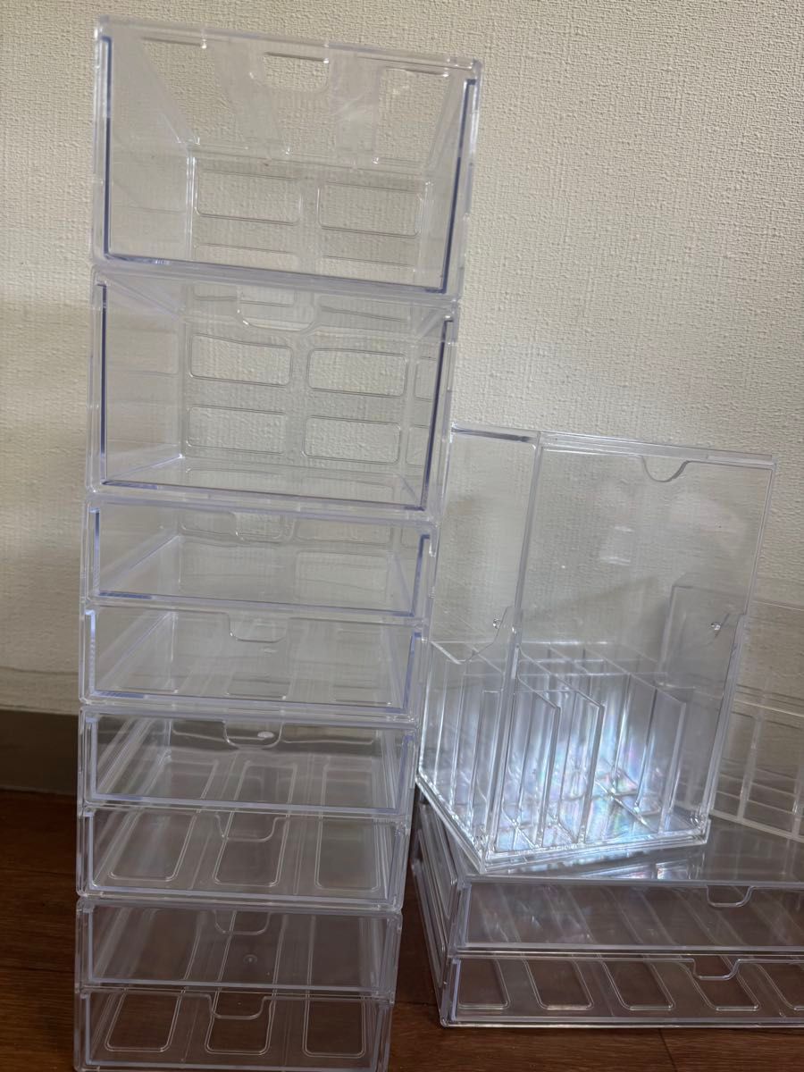 透明収納ケース アクリル フタ付き 引き出し セットまとめ売り 透明収納ケース アクリル フタ付き 引き出し セットまとめ売り