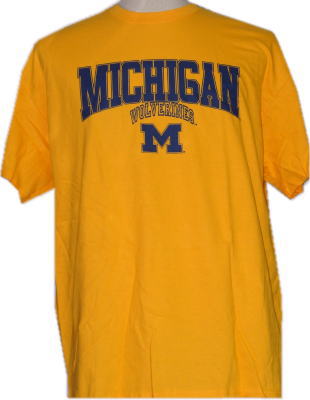 新品 即決 ＮＣＡＡ ミシガン ウルバリンズ Ｔシャツ Ｌサイズ 送料込