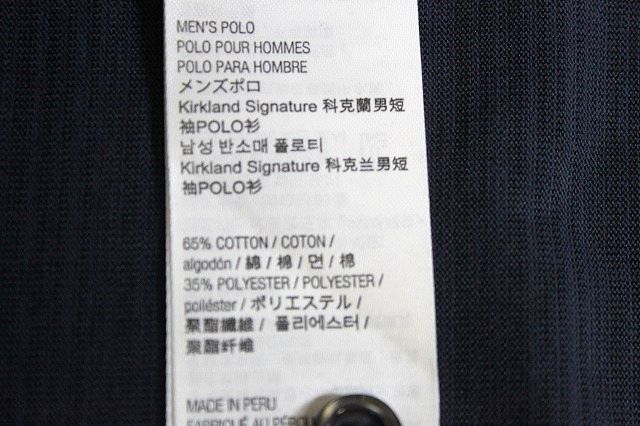 KIRKLAND カークランド メンズ ポロシャツ カスタムフィット サイズL コストコ★送料360円★