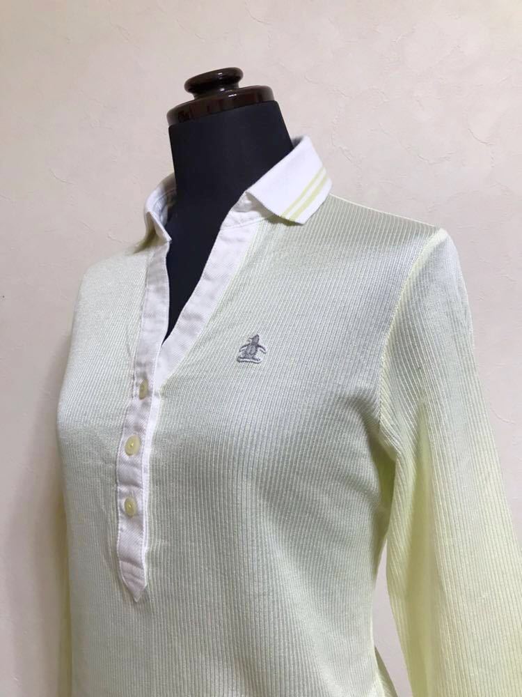 Munsingwear golf マンシングウェア ゴルフレディース シャツ トップス サイズM 長袖 デサント 日本製 SL1050_画像7