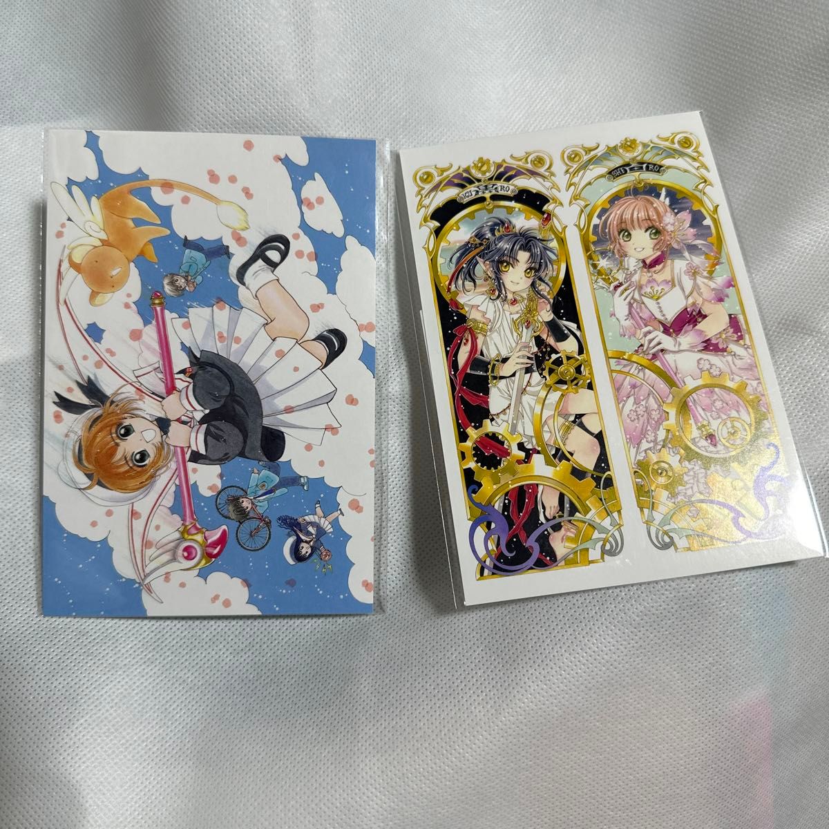 CLAMP展 キービジュアル さくら 阿修羅 ポストカード カード CLAMP展 キービジュアル さくら 阿修羅 ポストカード カード