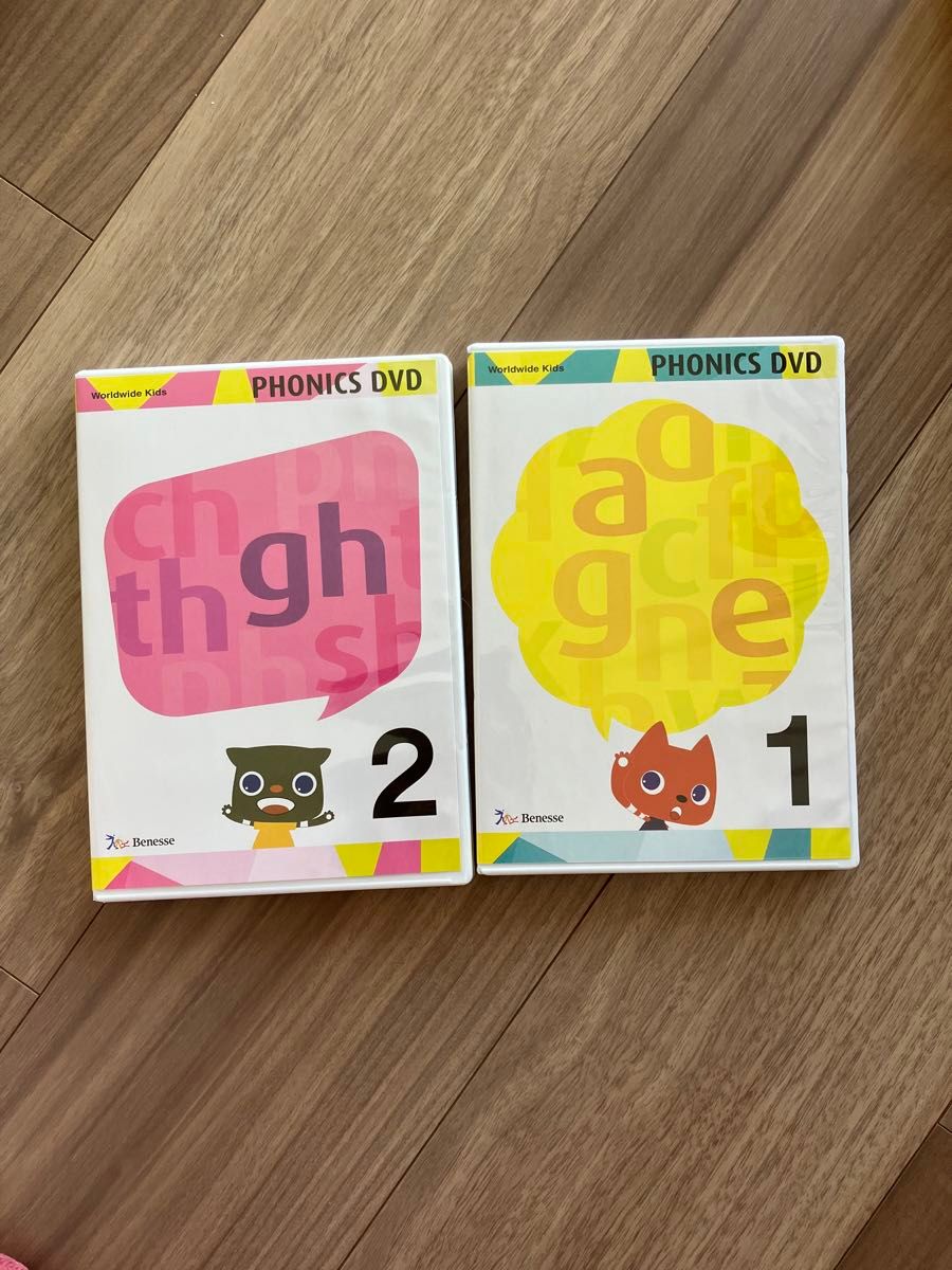 ワールドワイドキッズ フォニックス DVD1&2 他 ワールドワイドキッズ Phonics DVD1&2(美品 ワールドワイド