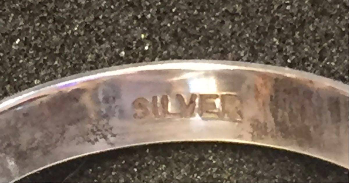 シルバー リング 指輪 SILVER #13号 メンズアクセサリー ファッション小物 装飾品 中古品 【4655】A_画像6