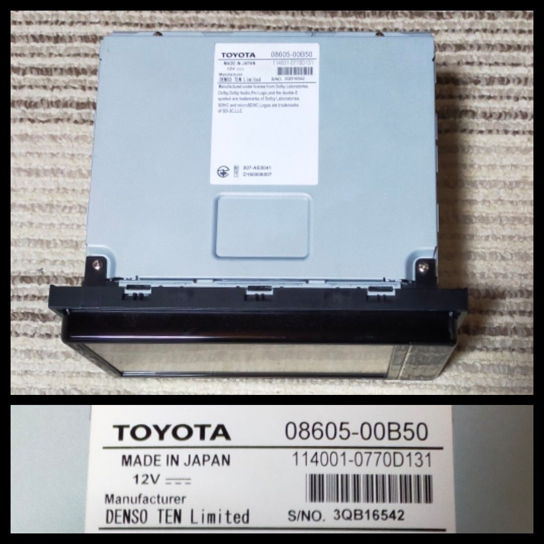 トヨタ 純正 SDナビ NSZT-W68T フルセグ ナビロック解除済み A14 トヨタ 純正 SDナビ NSZT-W68T フルセグ ナビロック解除済み A14