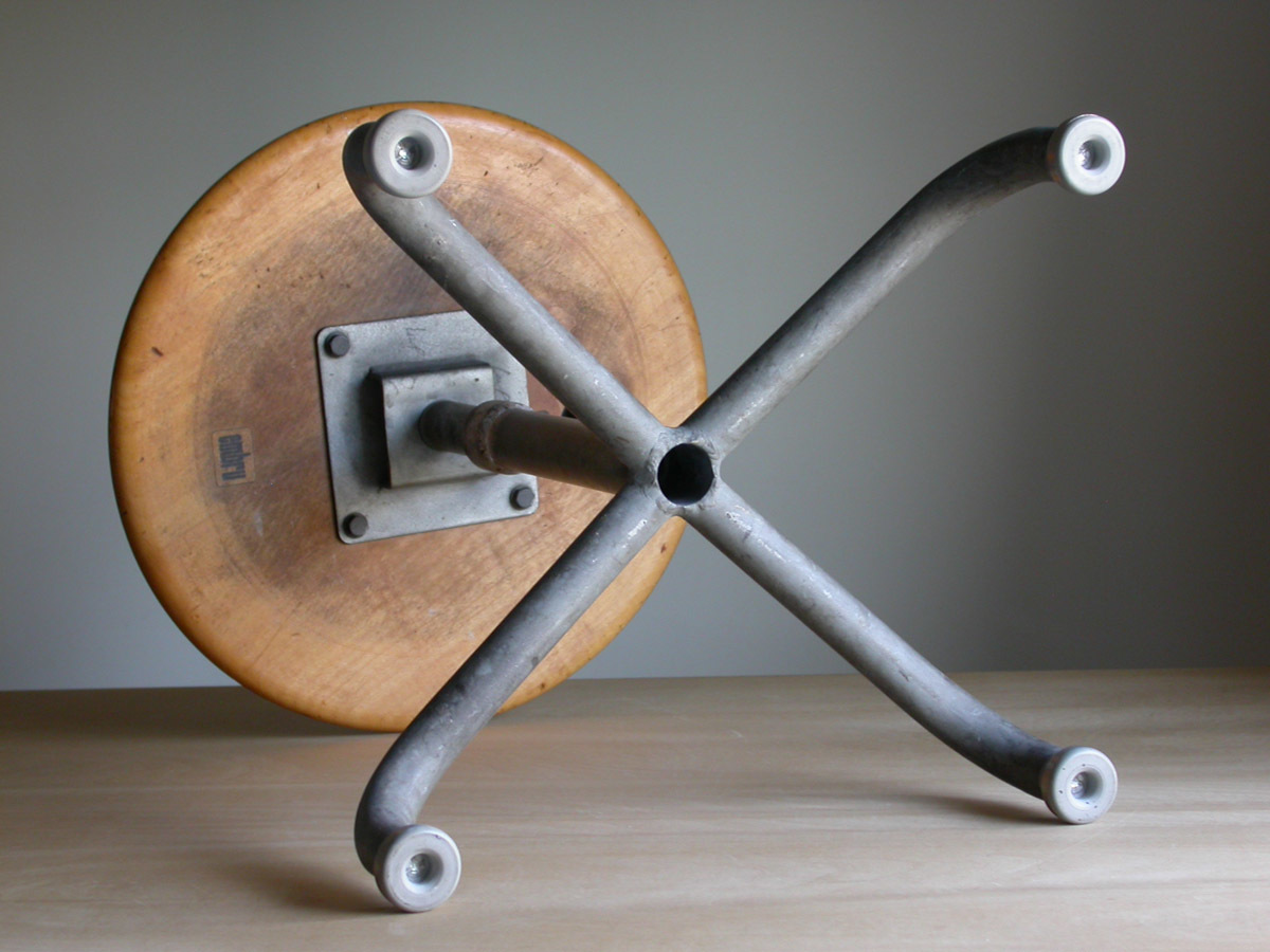 Embru-Werke in dust real stool / 1934 year Switzerland design industry series garden chair side table bauhaus bow house 