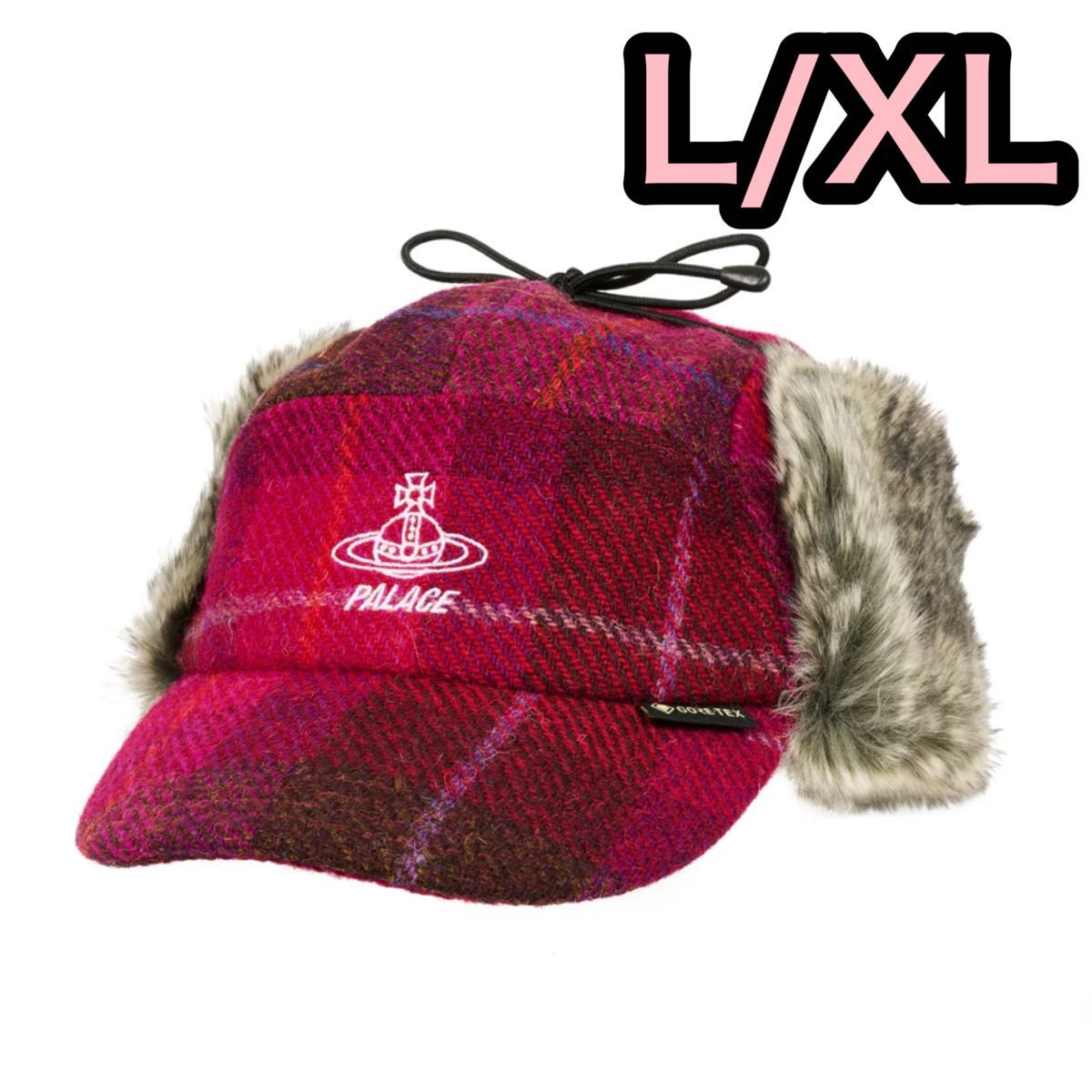 PALACE vivienne westwood イヤーフラップビーニー ピンク - 帽子 PALACE vivienne westwood イヤーフラップビーニー ピンク - 帽子