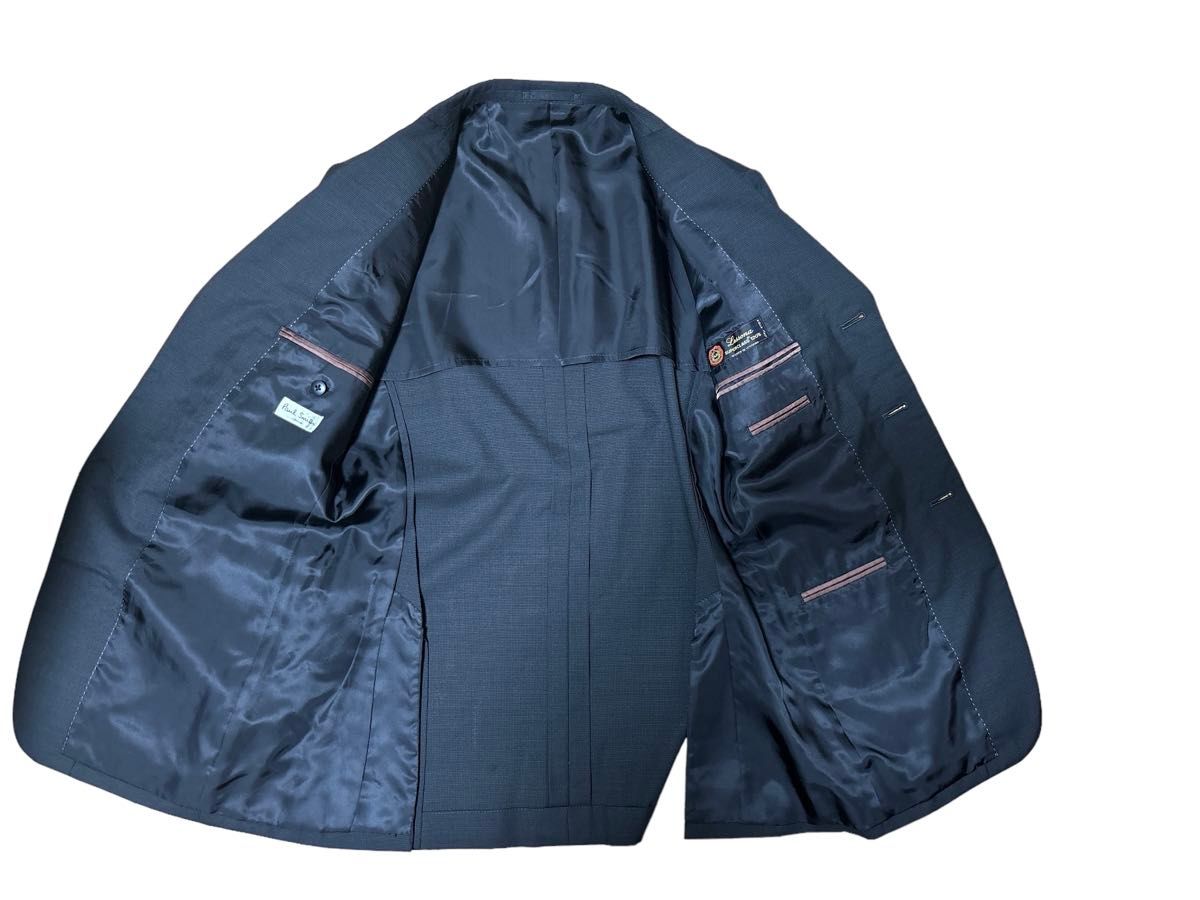 Paul Smith メンズ スーツ ネイビー 高級Lessona生地 Paul Smith メンズ スーツ ネイビー 高級Lessona生地