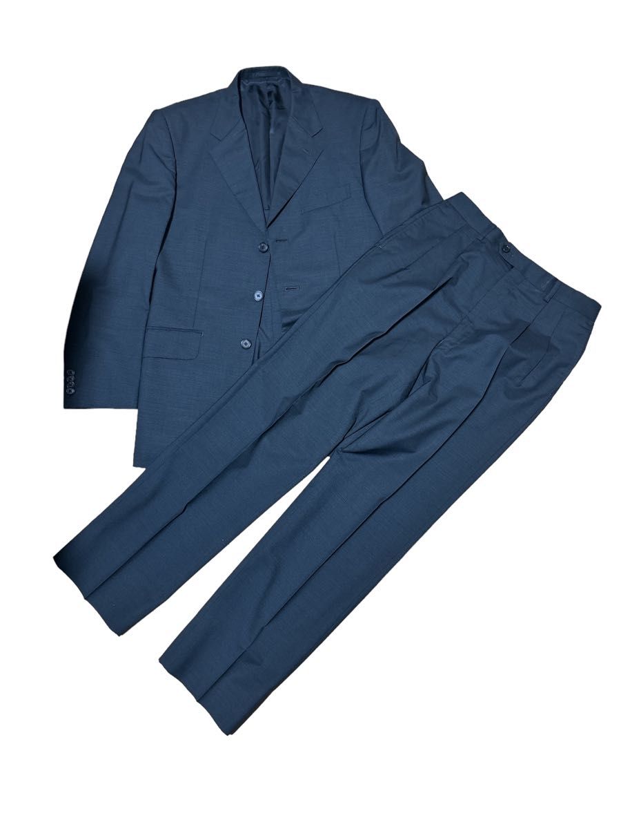Paul Smith メンズ スーツ ネイビー 高級Lessona生地 Paul Smith メンズ スーツ ネイビー 高級Lessona生地