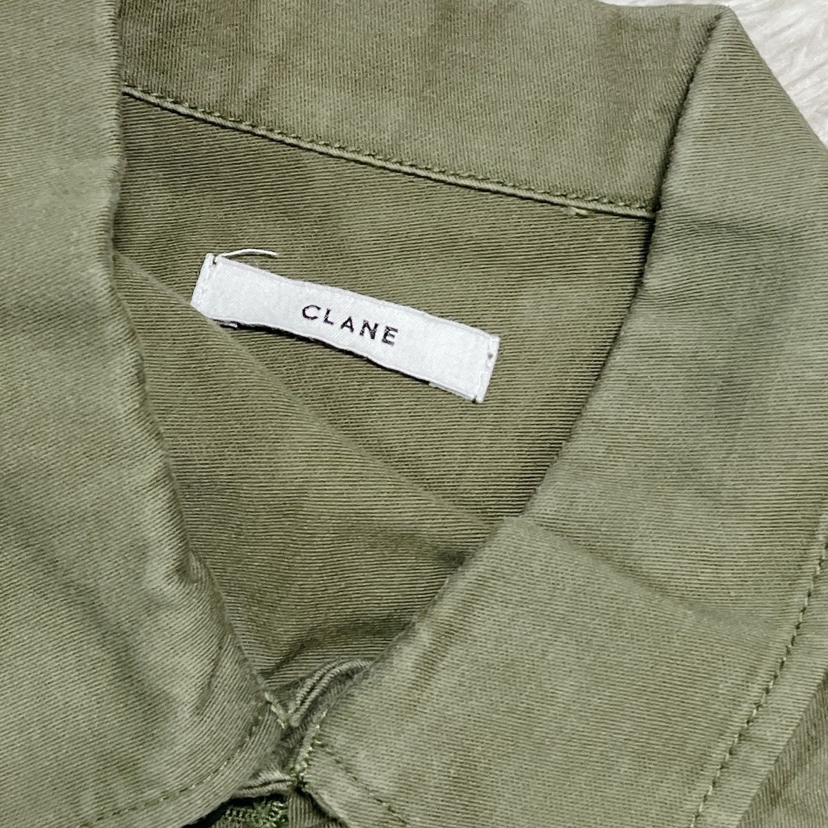 美品 CLANE クラネ バックプリーツ ジャケット ミリタリー 美品 CLANE クラネ バックプリーツ ジャケット ミリタリー