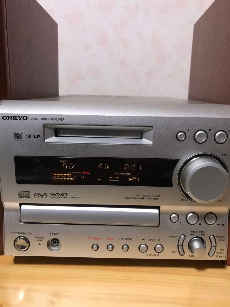 ONKYO FR-X7 コンポ MD CD+D-SX7Aセット リモコン、アンテナ付き 動作品 ONKYO FR-X7 コンポ MD CD+D-SX7Aセット リモコン、アンテナ付き 動作品