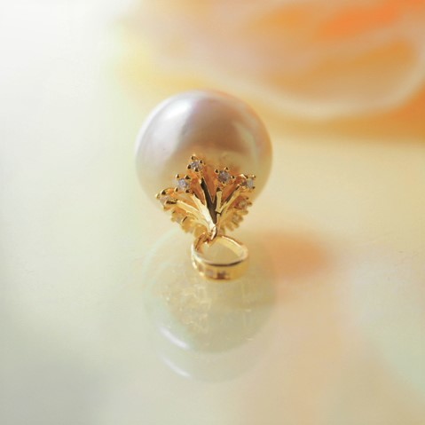 【大珠】１４ｍｍ　南洋真珠　自然色　白蝶パール　ペンダント_画像4