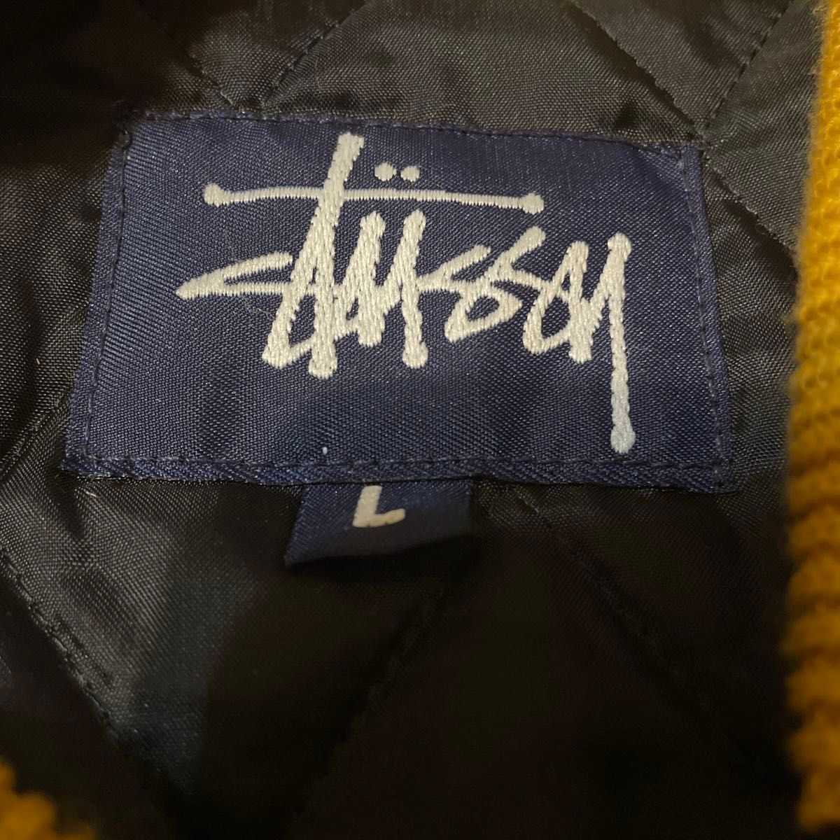 激レア アーカイブ『STUSSY』98年USA製 紺タグ「BIG4」袖レザー 激レア アーカイブ『STUSSY』98年USA製 紺タグ「BIG4」袖レザー