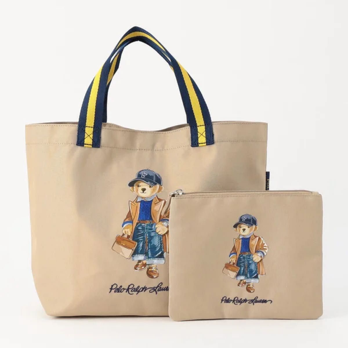RALPH LAUREN☆ラルフローデン ポーチ付きトートバッグ ラルフローレン ポロベア 新デザイン ポーチ付トートバッグ エコ