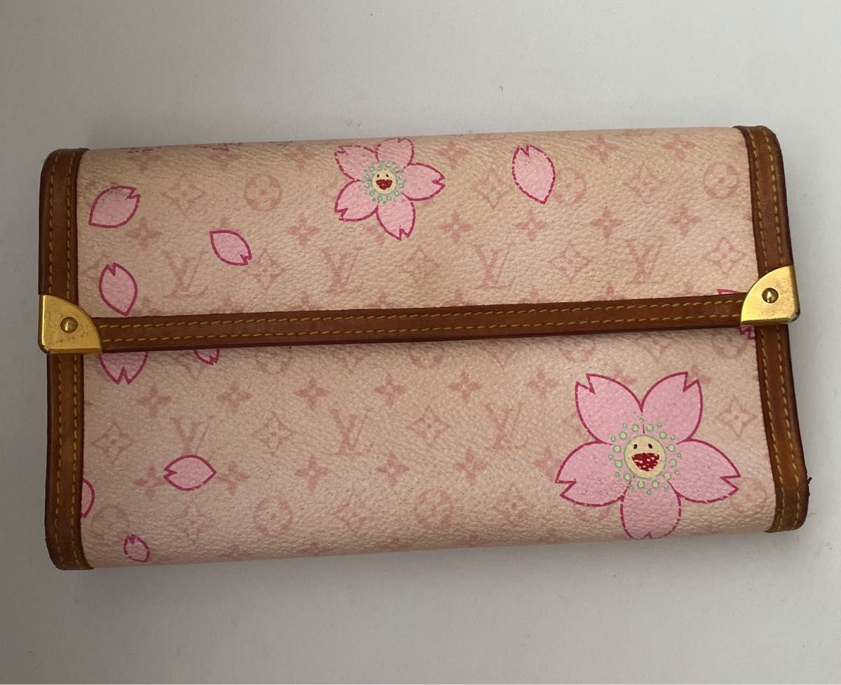 ルイヴィトン LOUIS VUITTON 長財布 ヴィトン 村上隆 コラボ ルイヴィトン LOUIS VUITTON 長財布 ヴィトン 村上隆 コラボ