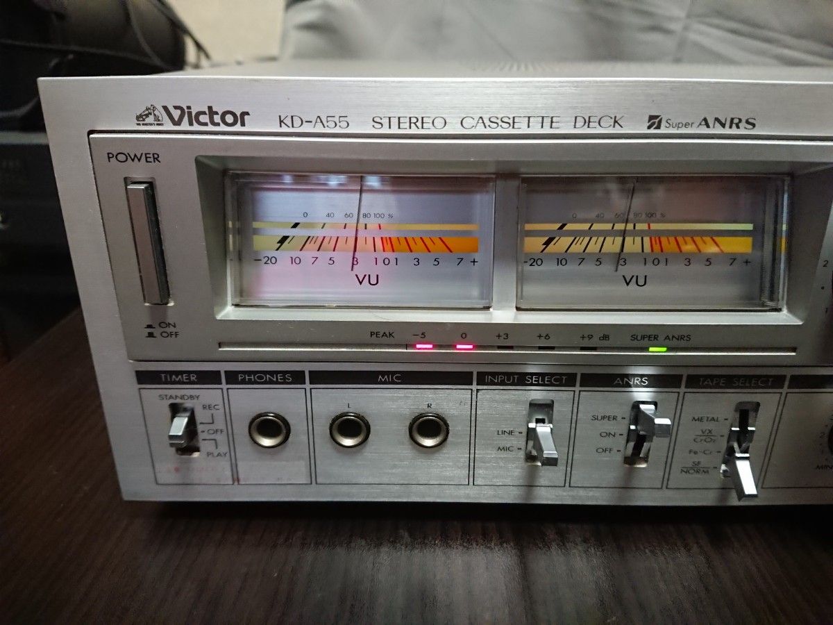 美品メンテナンス整備済victorビンテージカセットデッキKD-A55 美品メンテナンス整備済victorビンテージカセットデッキKD-A55