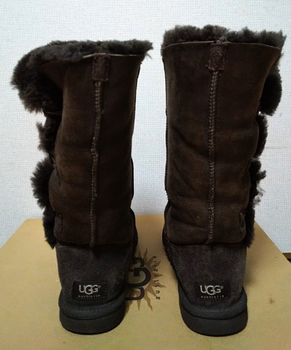 UGGアグ ベイリーボタン 24cm トリプレット ロングブーツ ダーク UGGアグ ベイリーボタン 24cm トリプレット ロングブーツ ダーク