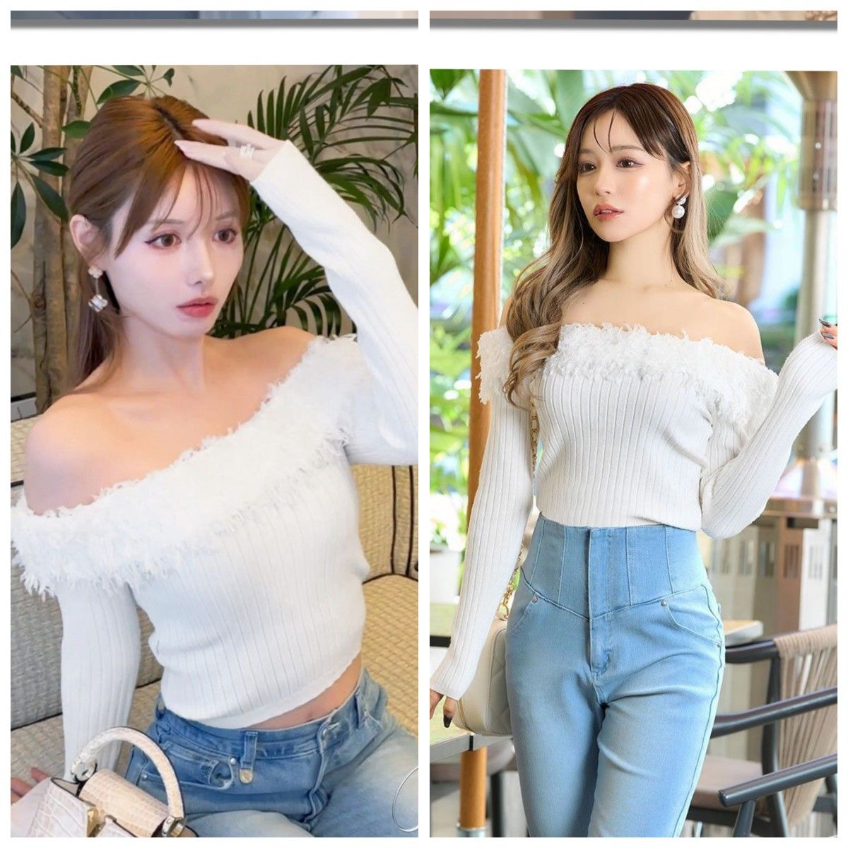 rady フェザーオフショルニットトップス ホワイト|Yahoo!フリマ rady フェザーオフショルニットトップス ホワイト|Yahoo!フリマ