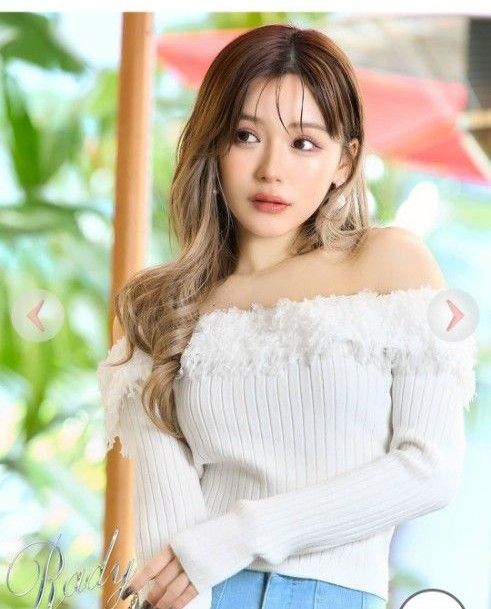 rady フェザーオフショルニットトップス ホワイト|Yahoo!フリマ rady フェザーオフショルニットトップス ホワイト|Yahoo!フリマ
