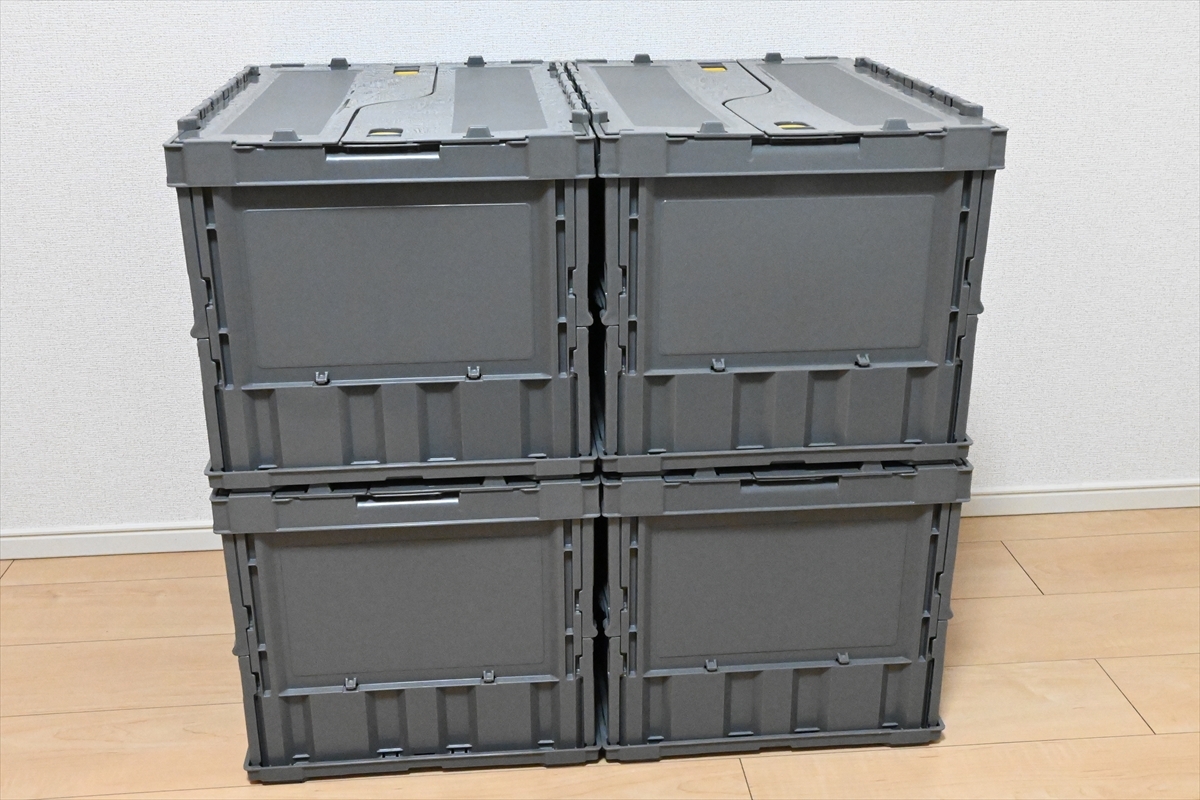 TRUSCO トラスコ中山 薄型折りたたみコンテナ 50L TR-C50B-GY TRUSCO トラスコ中山 薄型折りたたみコンテナ 50L TR-C50B-GY