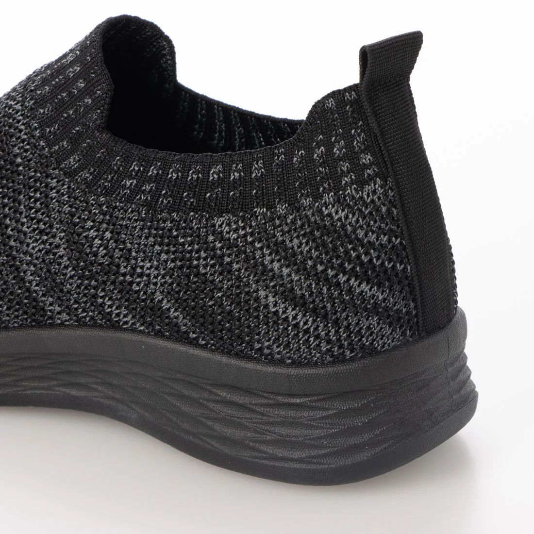  fly knitted sneakers slip-on shoes sneakers new goods [22535-BLK-250]25.0cm walk interior put on footwear 