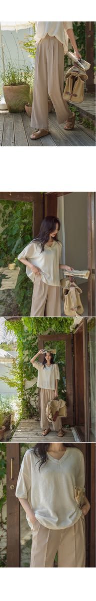【冬バーゲン★】 ジャストワン] 無地 ハイウエスト ピンタック ワイド/ルーズ Clothing