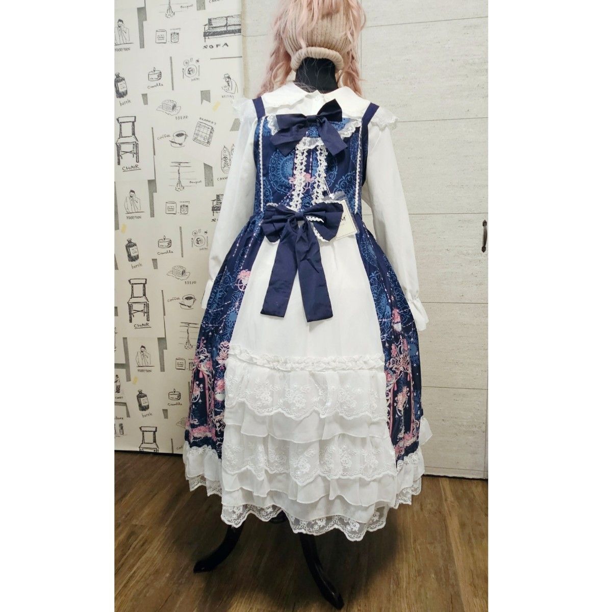 G97 大きいサイズ 薔薇とレース柄 ゴスロリワンピース4XL G97 大きいサイズ 薔薇とレース柄 ゴスロリワンピース4XL