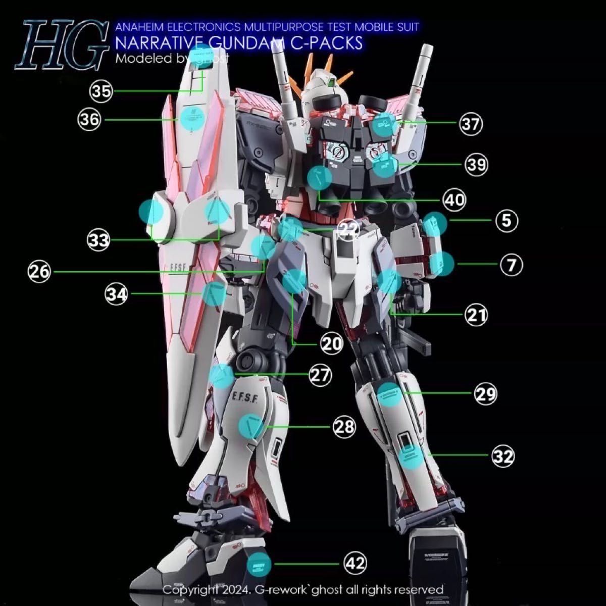 HGUC 1/144 RMS-099 リック・ディアス(クワトロ・バジーナ機 HGUC 1/144 RMS-099 リック・ディアス(クワトロ・バジーナ機