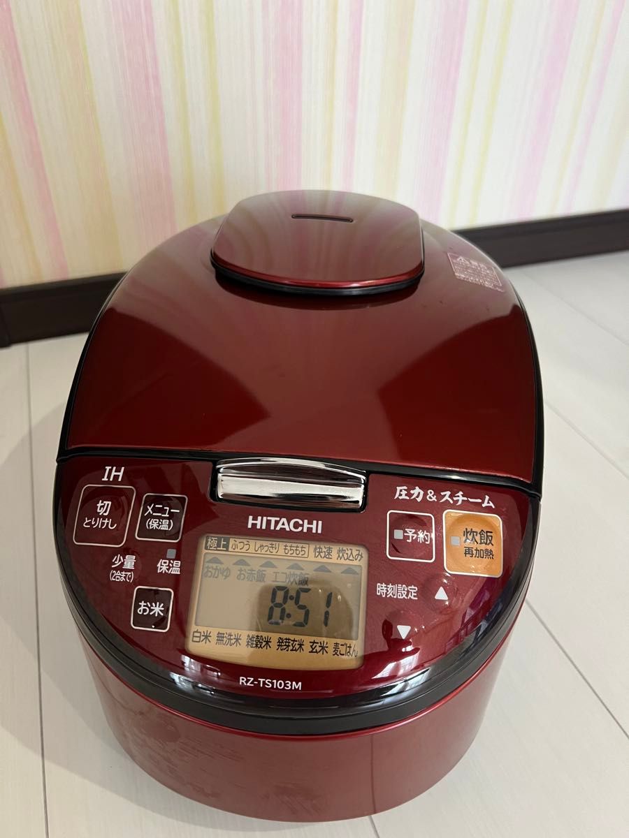 HITACHI 日立 RZ-TS103M IH炊飯器 2020年製 圧力&スチーム HITACHI 日立 RZ-TS103M IH炊飯器 2020年製 圧力&スチーム