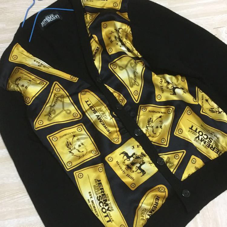 即決 S Jeremy Scott GOLD PLATE ゴールドプレート カーディガン 即決 S Jeremy Scott GOLD PLATE ゴールドプレート カーディガン