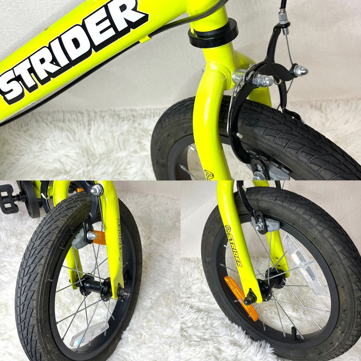 希少色_極美品 STRIDER ストライダー 14X ライムイエロー限定色 希少色_極美品 STRIDER ストライダー 14X ライムイエロー限定色