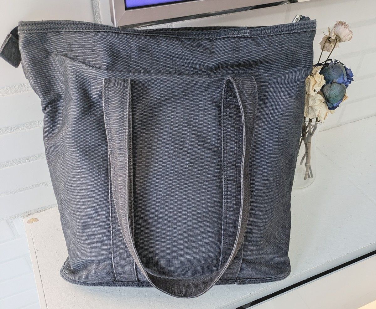 美品 PORTER ポーター トートバッグ デニム A4 肩掛け グレー 美品 PORTER ポーター トートバッグ デニム A4 肩掛け グレー