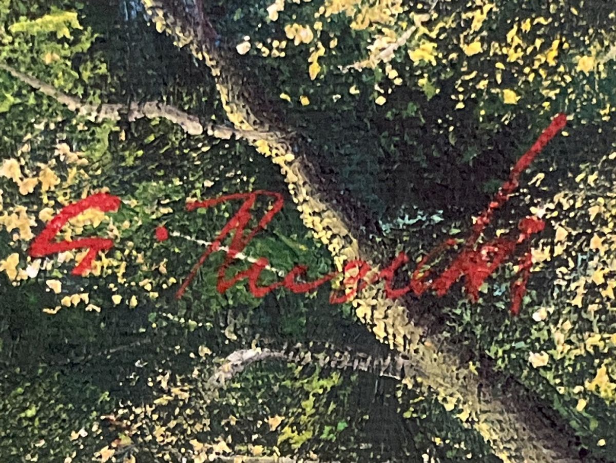 【真作保証】 流月真一 四万十と沈下橋 油彩 風景画 油絵 絵画 美術品 真作□油彩□流月真一□『四万十川と橋』□ワイド□